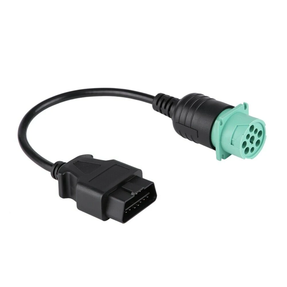 OBD2 kábel 9 Pin na 16 Pin pre kamión Cummins – profesionálny diagnostický adaptér