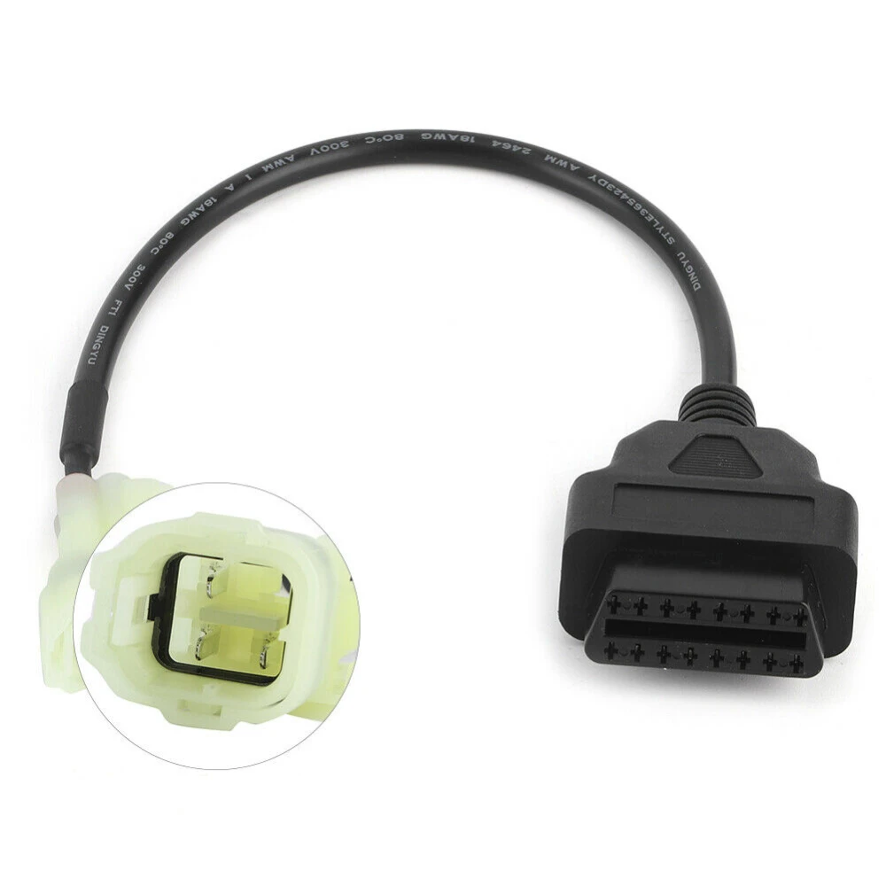 OBD2 na 4-pin kábel pre Honda moto - kvalitný diagnostický adaptér