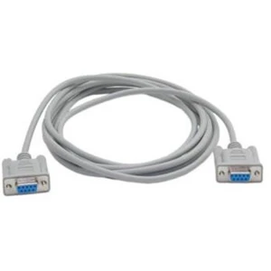 Null-modem sériový kábel 9-pin samica pre satelitné prijímače Illusion, Galaxis a Kaon