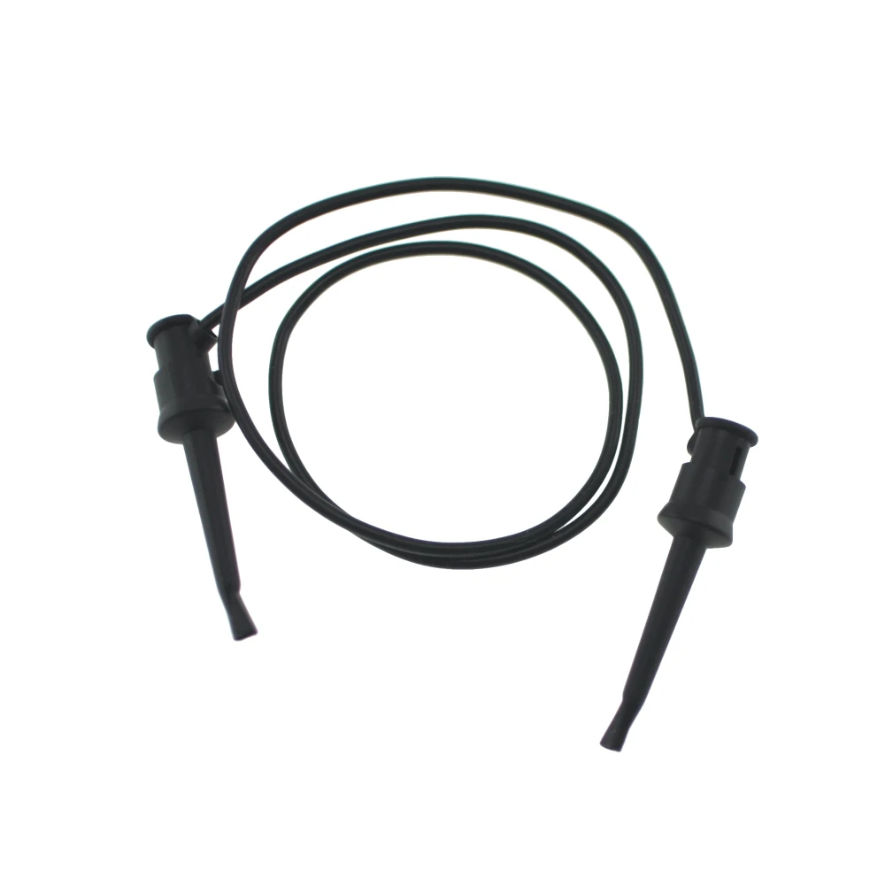 Testovací kábel test clip na test clip 50 cm čierny TL2218 na presné meranie