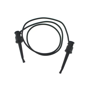 Testovací kábel test clip na test clip 50 cm čierny TL2218 na presné meranie