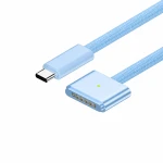Kábel USB-C na MagSafe 3 140W pre MacBook Pro a Air - 2 m opletený, Nebeská modrá