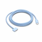 Kábel USB-C na MagSafe 3 140W pre MacBook Pro a Air - 2 m opletený, Nebeská modrá