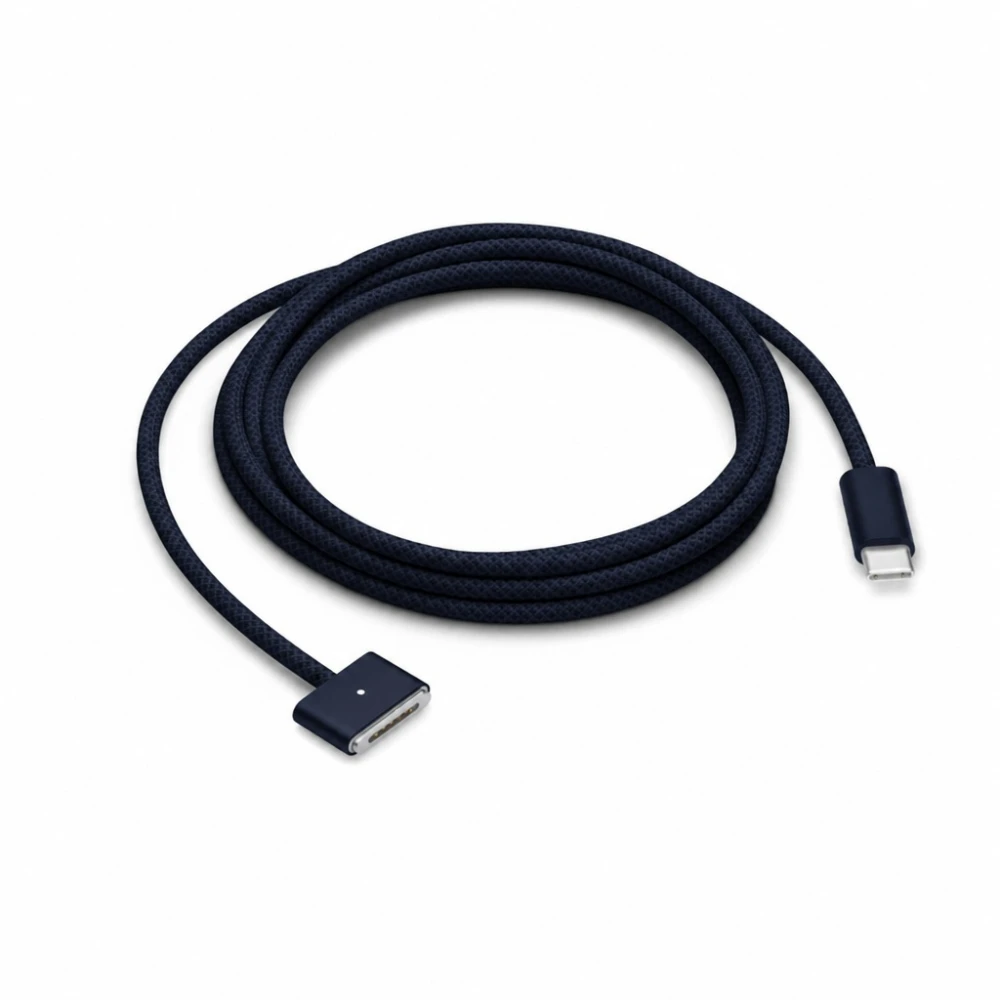 Kábel USB-C na MagSafe 3 140W pre MacBook Pro a Air - 2 m opletený, Polnočná