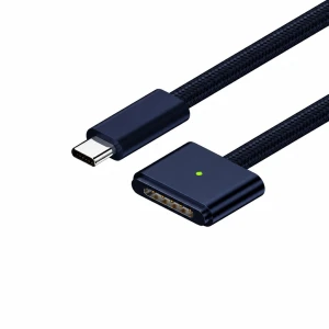 Kábel USB-C na MagSafe 3 140W pre MacBook Pro a Air - 2 m opletený, Polnočná