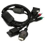 VGA kábel pre PS3 Wii na pripojenie konzoly k monitoru s RCA audio