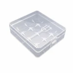 Krabička Držiak Batérií 4× 18650 Priehľadný Plast Skladovanie Ochrana