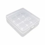 Krabička Držiak Batérií 4× 18650 Priehľadný Plast Skladovanie Ochrana