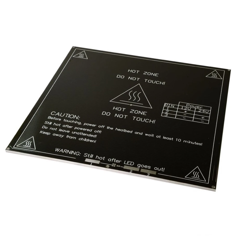 Vyhrievaná hliníková podložka MK3 200x200 pre 3D tlačiareň Prusa