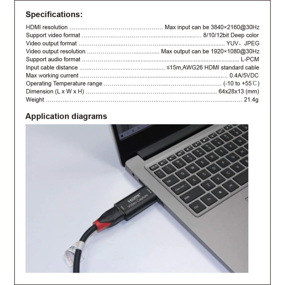HDMI USB 1080P video capture card pre streaming, hry a videohovory