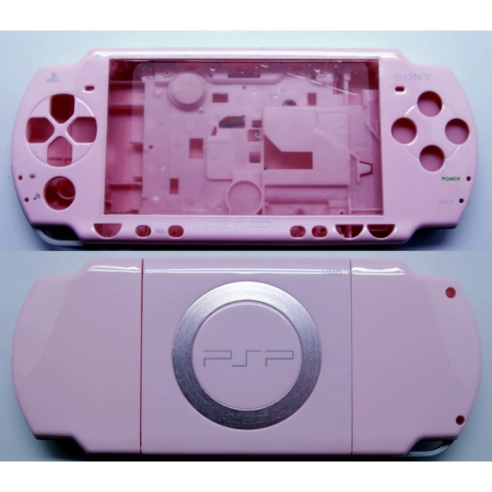 Kompletný kryt PSP 2000 ružový s tlačidlami pre PSP Slim