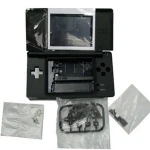 Čierny náhradný kryt Nintendo DS Lite na opravu a tuning