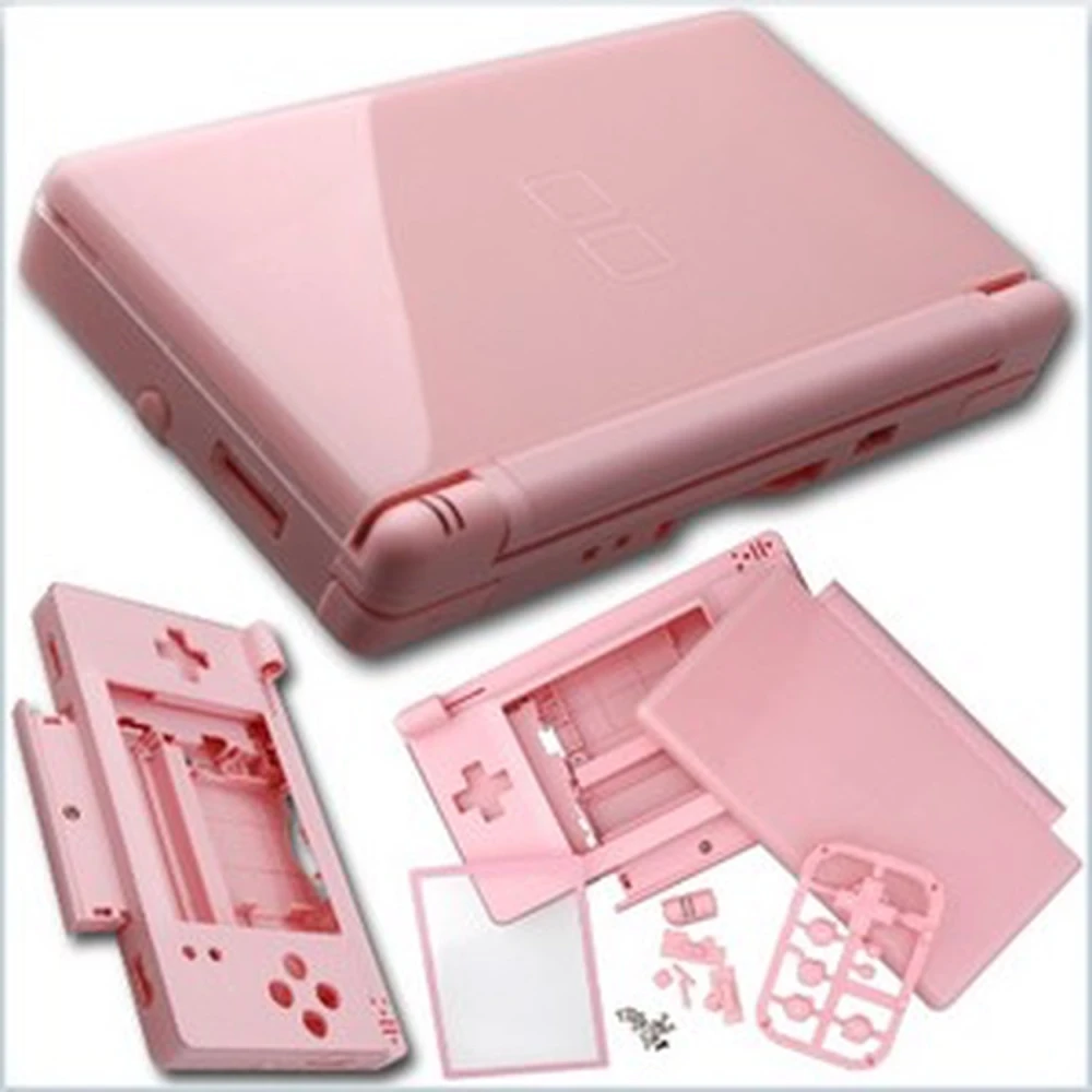 Ružový náhradný kryt Nintendo DS Lite na kompletnú výmenu a úpravu