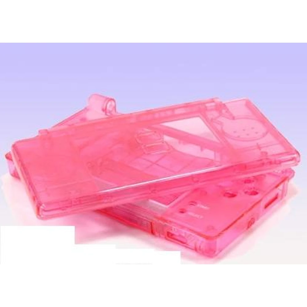Ružový priehľadný kryt pre Nintendo DS Lite na kompletnú výmenu