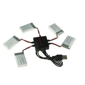 JJRC USB nabíjačka pre 5 batérií naraz pre kvadrokoptéru Syma X5C a kompatibilné modely
