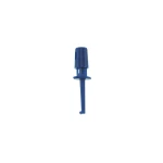 Clip de conexión de cable para sonda de prueba con ganchos simples 4cm azul detalle del gancho