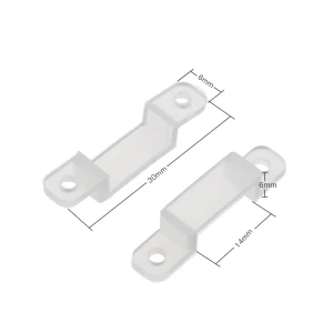 Transparentný silikónový klip na LED pásiky 12V