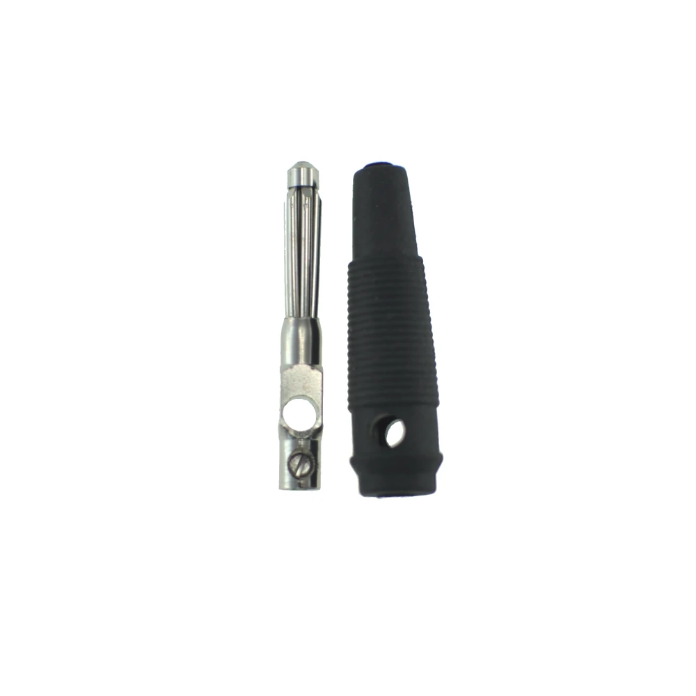 Banánový konektor 4mm čierny BP4526 od Satkit pre meracie káble