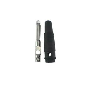 Banánový konektor 4mm čierny BP4526 od Satkit pre meracie káble