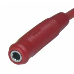 Červený 4mm banánikový zásuvný konektor BS4506 od Satkit