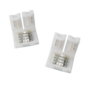 LED klip konektor 4 pin 10mm 5050 RGB pre LED pásiky