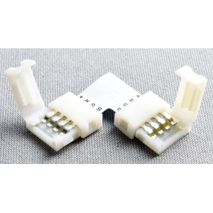 LED L konektor 4 pin 10mm 5050 RGB pre LED pásy YourLed