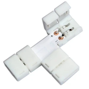 LED klipové T konektory 10mm 2Pin 5050/5630 RGB pre LED pásy