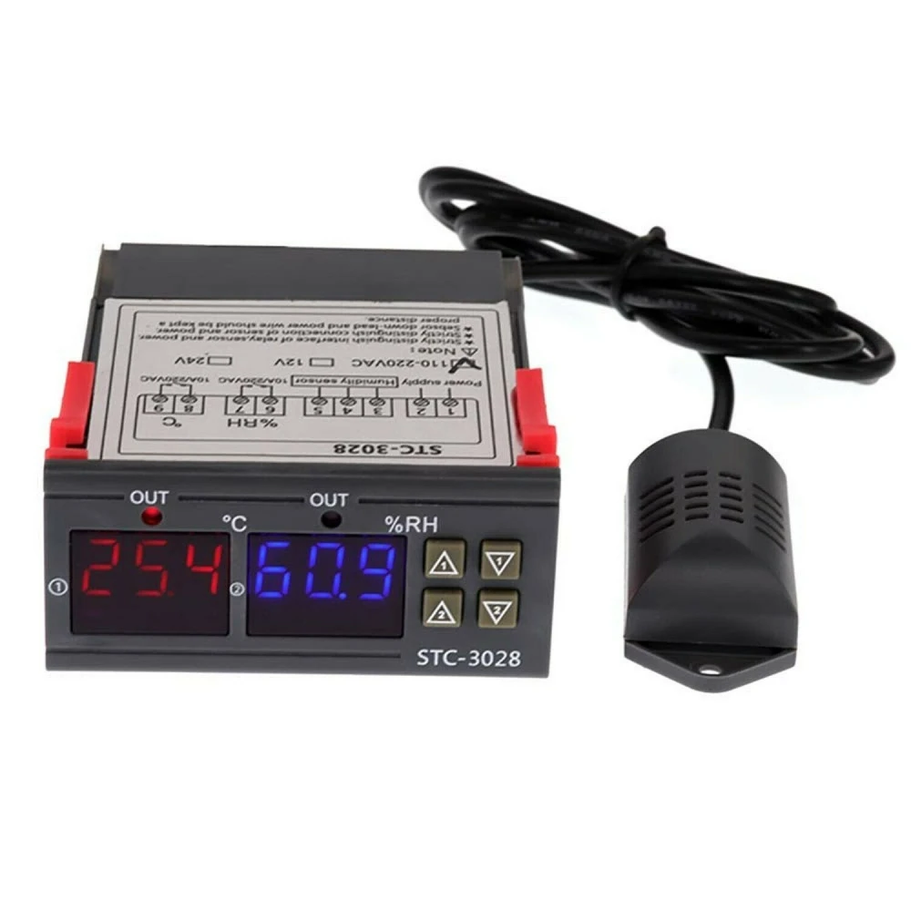 Digitálny regulátor teploty a vlhkosti STC-3028 220V