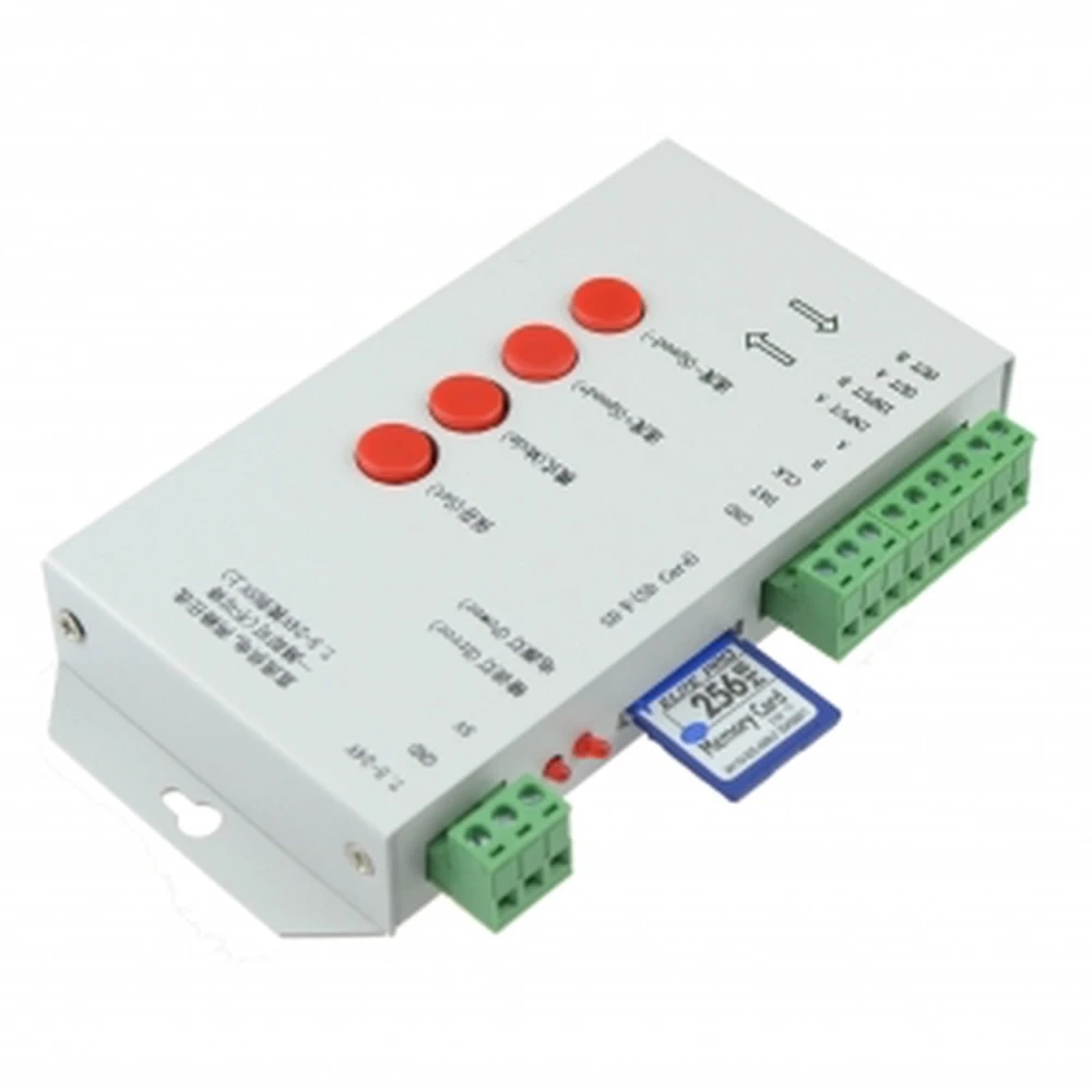 Programovateľný kontrolér T-1000S DMX512 pre LED RGB so pamäťovou kartou