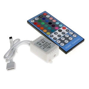 satkit RGBW LED pásik ovládač 12V-24V s dimmerom a IR ovládačom
