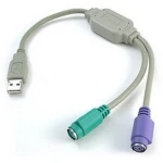 USB na PS/2 adaptér pre klávesnicu a myš - satkit