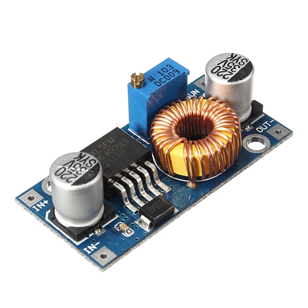DC-DC menič XL4005E nastaviteľný zdroj 5A 1.25V-32V pre Arduino a elektroniku
