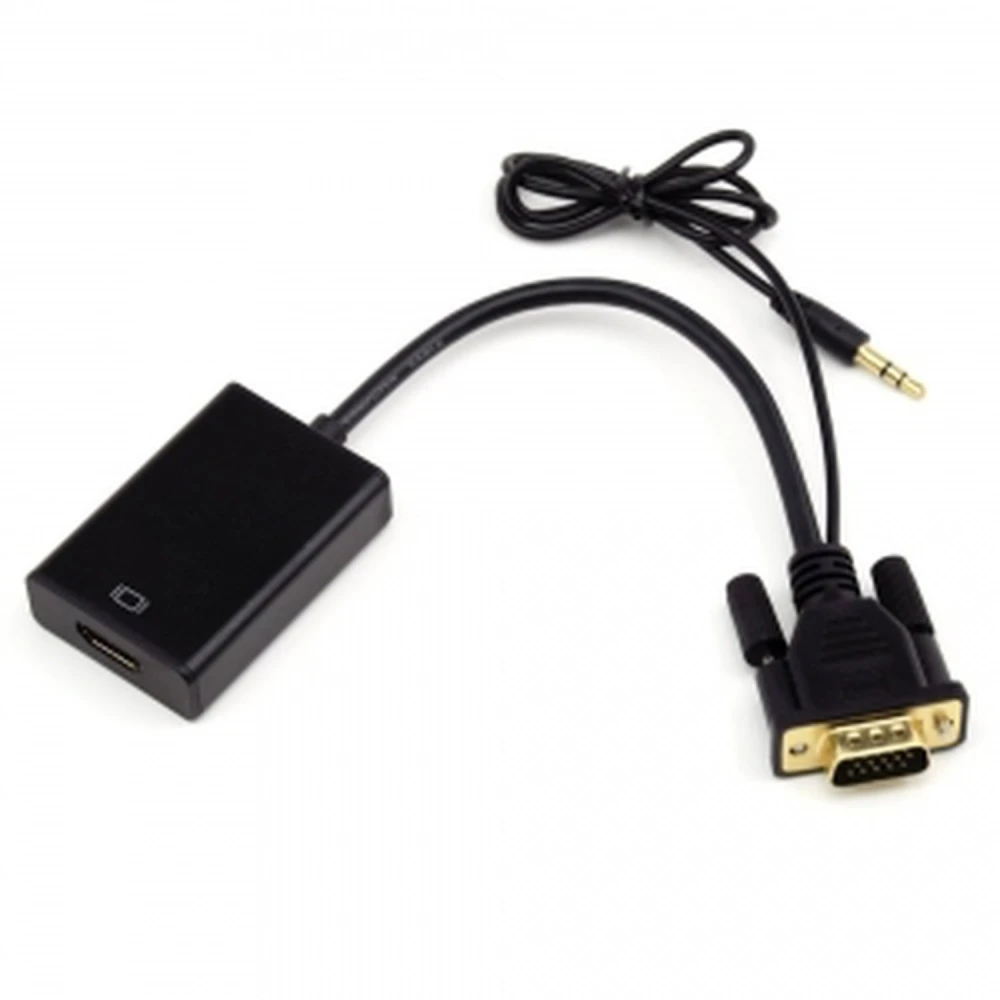 VGA na HDMI konvertor s audio pre video signál a integrovaný zvuk