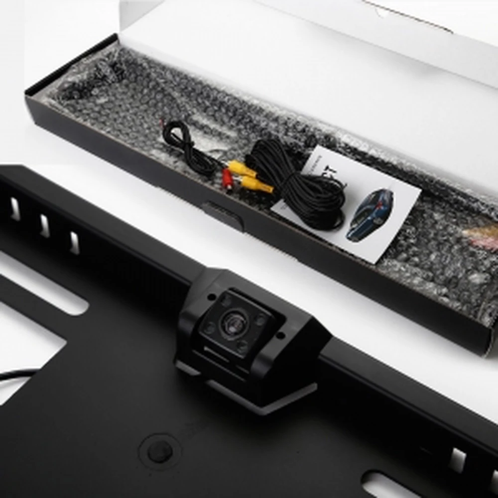 E315 4LED rámček ŠPZ s cúvacou kamerou nočné videnie do auta