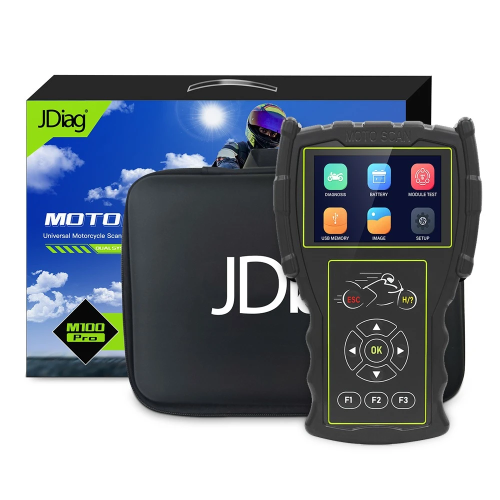 Diagnostický skener na motorku OBD JDiag M100 Pro na opravy KTM Honda Yamaha Kawasaki BMW
