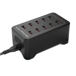 USB nabíjacia stanica 10 portov s IQ Charge - 50W 12A, 2.4A na port