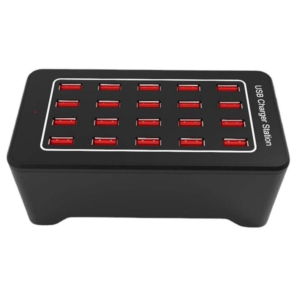 USB nabíjacia stanica 20 portov s IQ Charge - 100W a 2.4A na port
