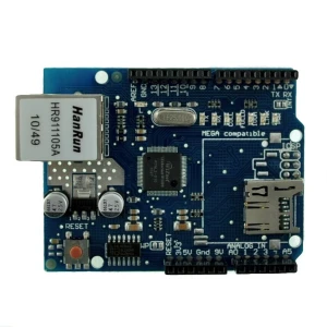 Ethernet Shield W5100 kompatibilný s Arduino pre projekty s Arduino UNO a MEGA