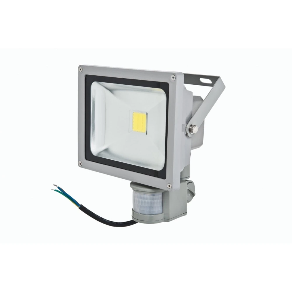 LED reflektor 20W so senzorom pohybu a bielym svetlom 6000K
