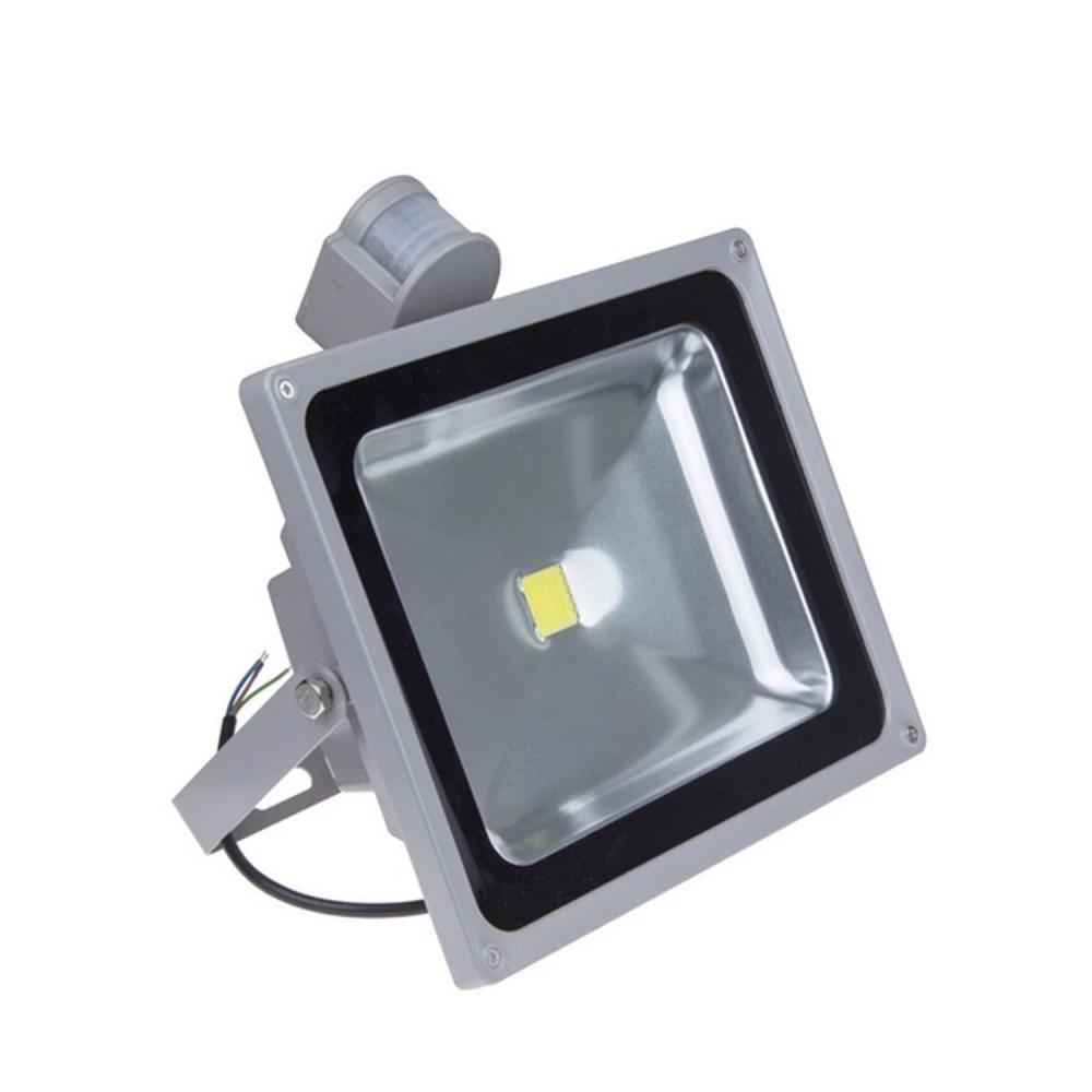 LED reflektor 50W so senzorom pohybu a bielym svetlom 6000K