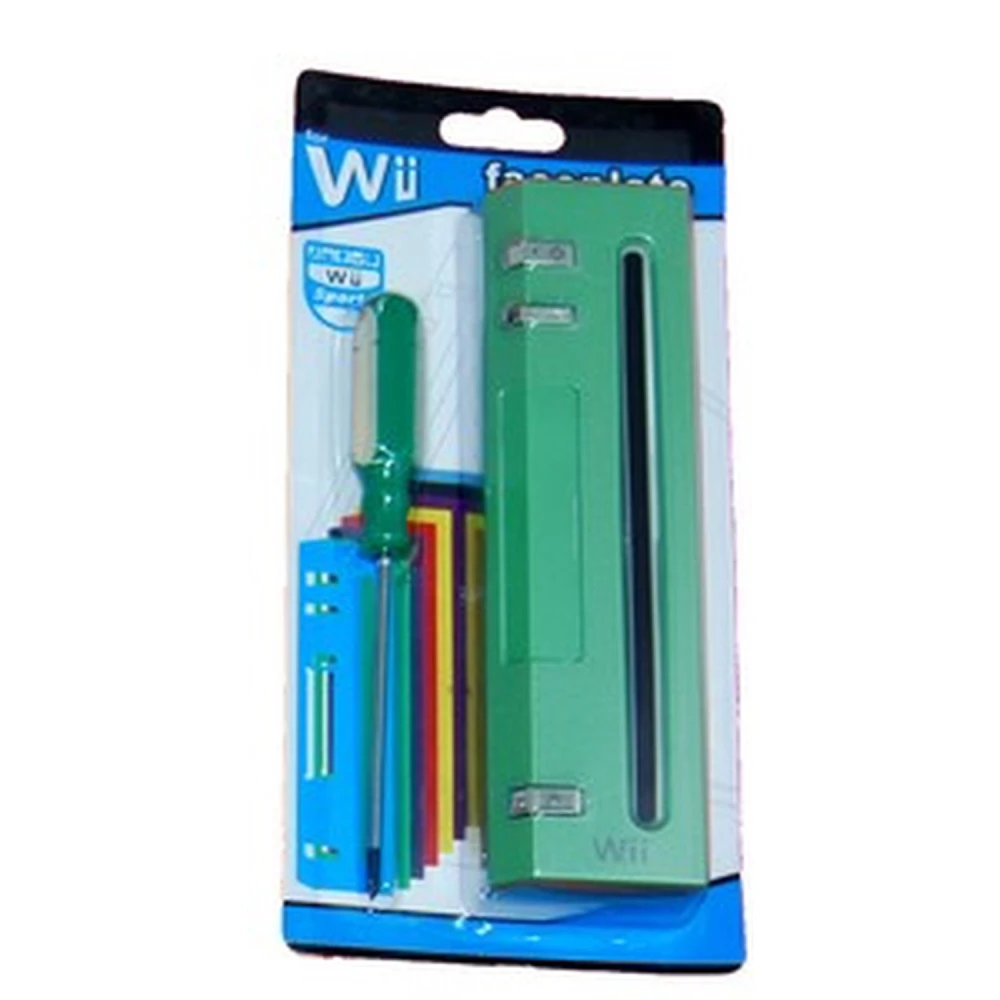 Zelený predný panel pre Wii – originálny náhradný diel pre konzolu Nintendo Wii