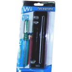 Čierny predný panel pre Wii – náhradný diel pre Nintendo Wii