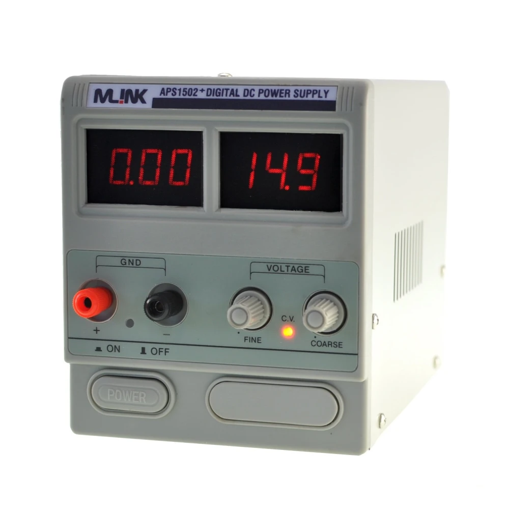 Nastaviteľný zdroj 15V 2A s digitálnym displejom Mlink APS1502+