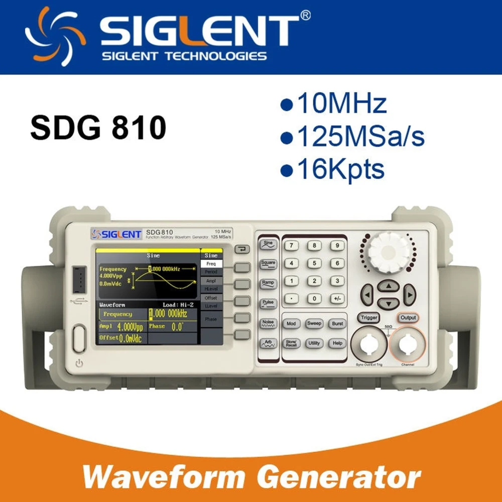 Siglent SDG810 10MHz generátor funkcií pre elektroniku