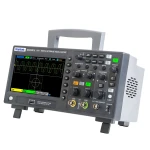 Detalle de conexiones USB y botones del Hantek DSO2D15 osciloscopio