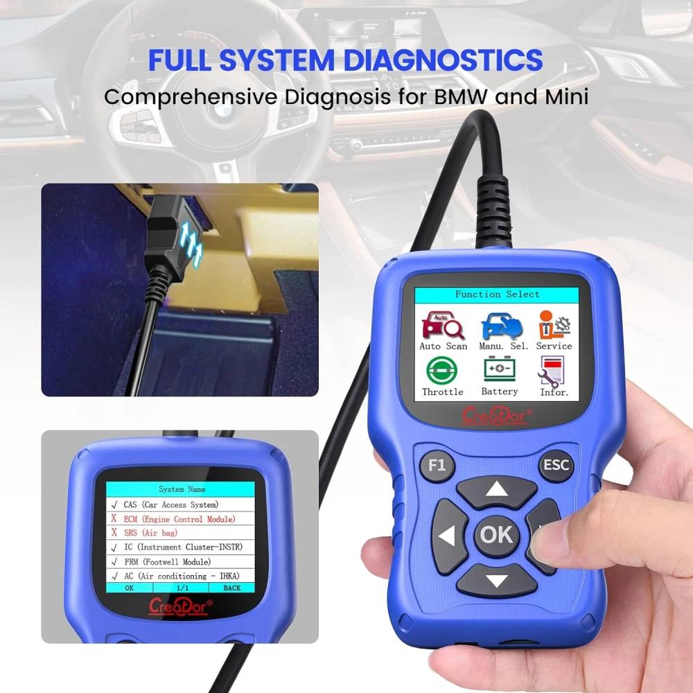 Diagnostika OBD2 BMW Creator C420 pre BMW a Mini s pokročilými funkciami