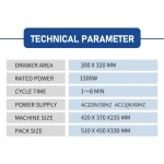 Infračervená reflow pec T-962A Puhui V2.0 na SMD a BGA