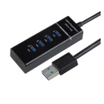 USB 3.0 hub so 4 portmi, vypínačom a vysokou rýchlosťou pre PC a Mac