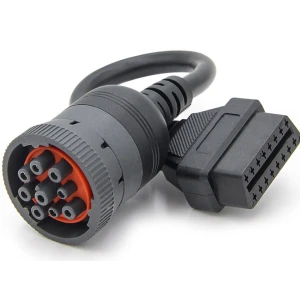 J1939 adaptérny kábel 9Pin na OBD2 16Pin na diagnostiku