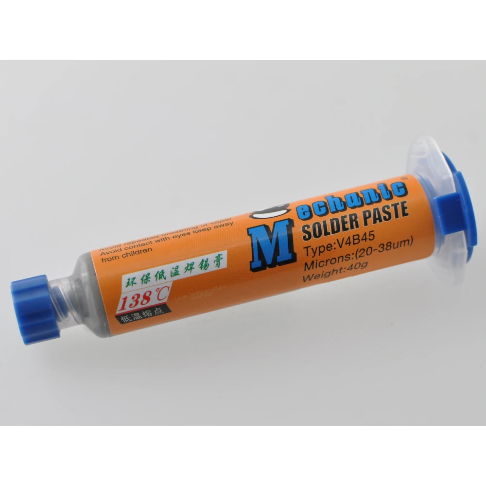 Cínová pasta s bizmutom na spájkovanie Mechanic WQ-80-BS458 40 g